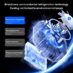 Memo DL20 phone cooler za mobilne telefone – najbolji hladnjak za gaming s poluvodičkim hlađenjem i RGB LED osvjetljenjem